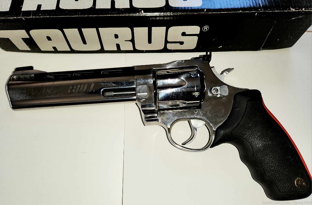 Ultra Rare Taurus Raging Bull .45 LC Nickel Plated-img-9