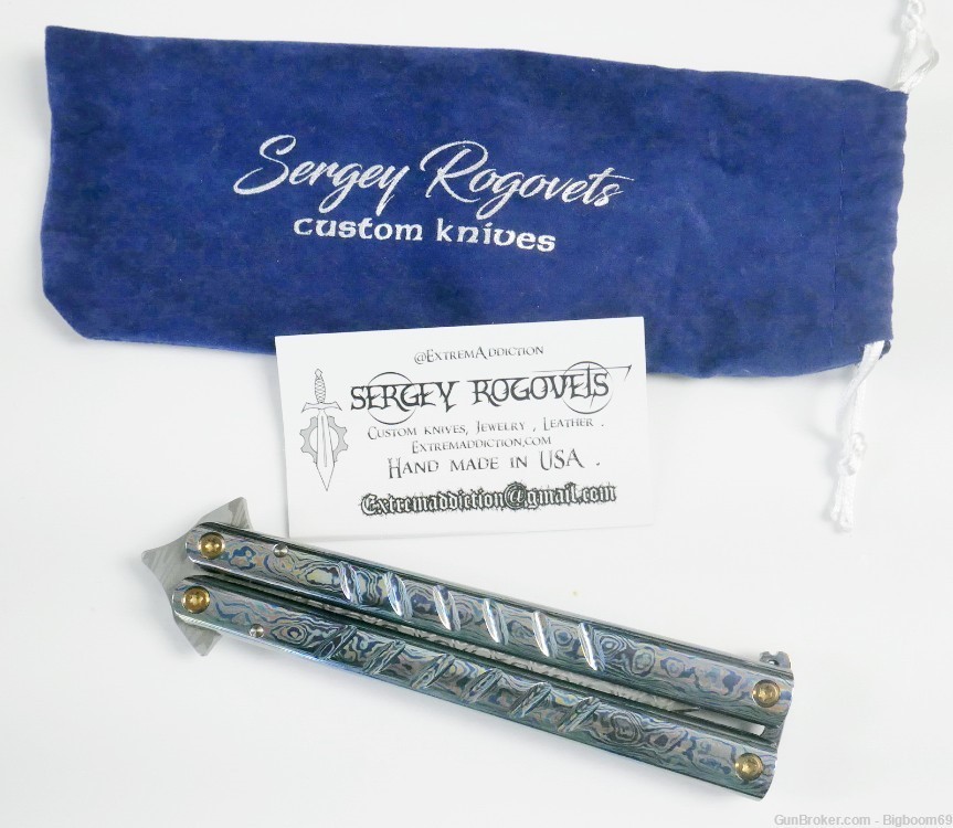 Sergey Rogovets Extreme Addiction B2 Balisong Butterfly Full Dress Knife -img-0