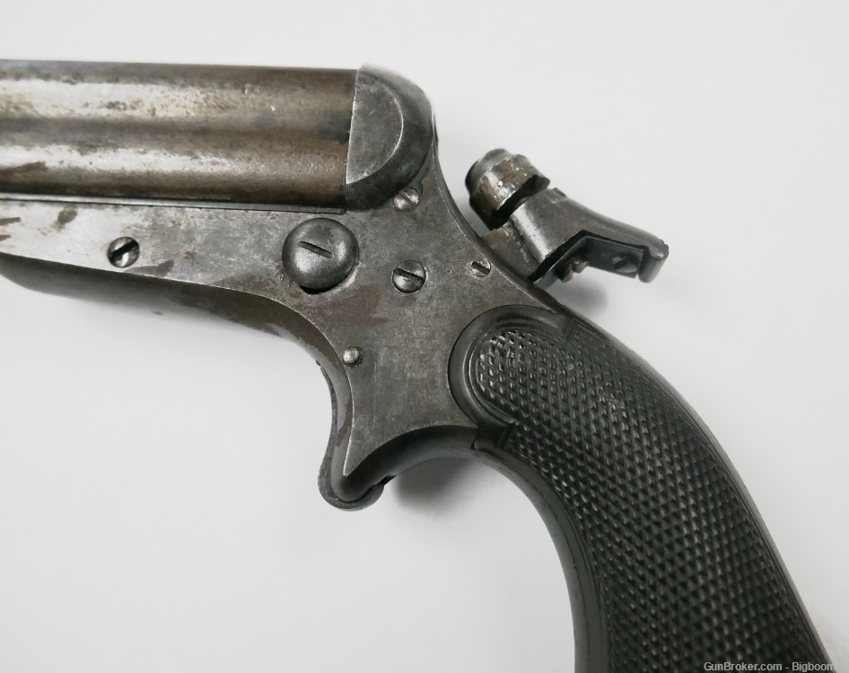 Antique Civil War Era 1859 Sharps & Hankins .32 Rim Fire Pepperbox Pistol-img-5