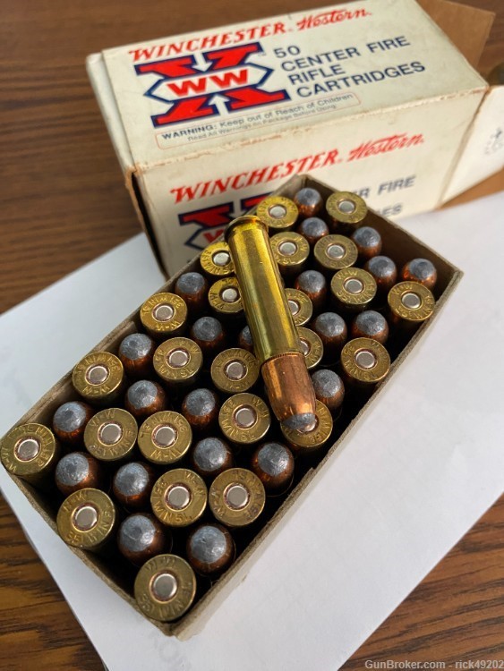 50 Rounds of Factory Loaded - Winchester Western 351 Win SLR 180gr ammo-img-0