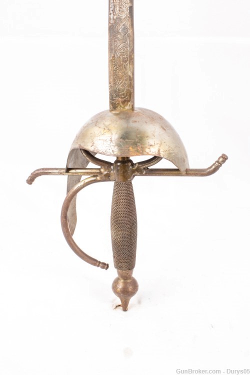 King Charles III Rapier Sword W/Spanish Comb Morion Helmet Durys # 4-2-1132-img-4