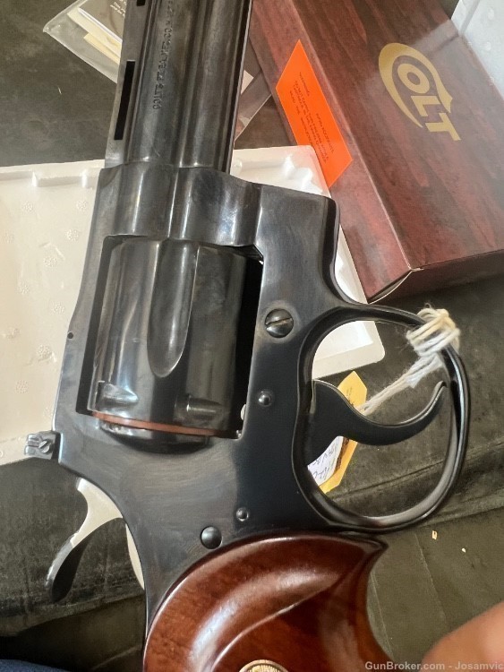 Colt Python 4” blued .357 magnum 6 shot revolver wood grips circa1978 LNIB -img-23