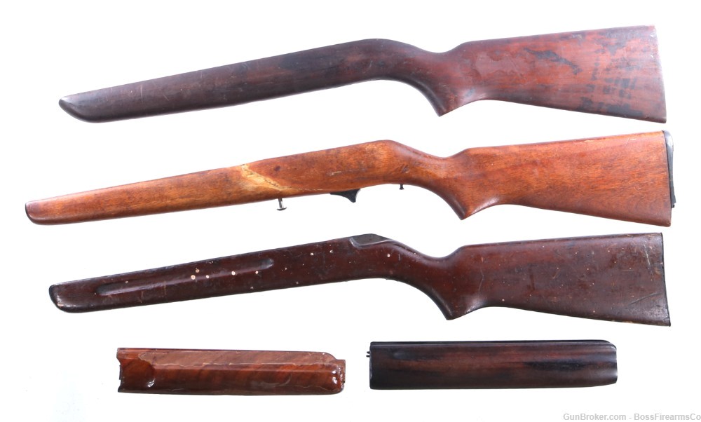 Lot of 3 Miscellaneous Natural Wood Rifle Stocks & Forends- Used (JFM)-img-0