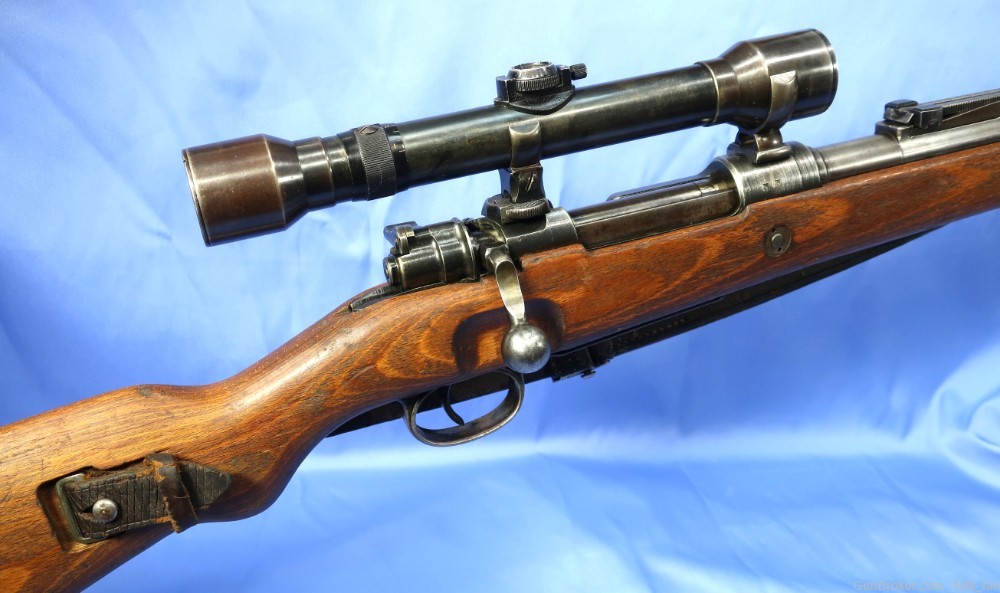 WW2 German Waffen Werke Mauser K98 High Turret Style Sniper Rifle 1944-img-0