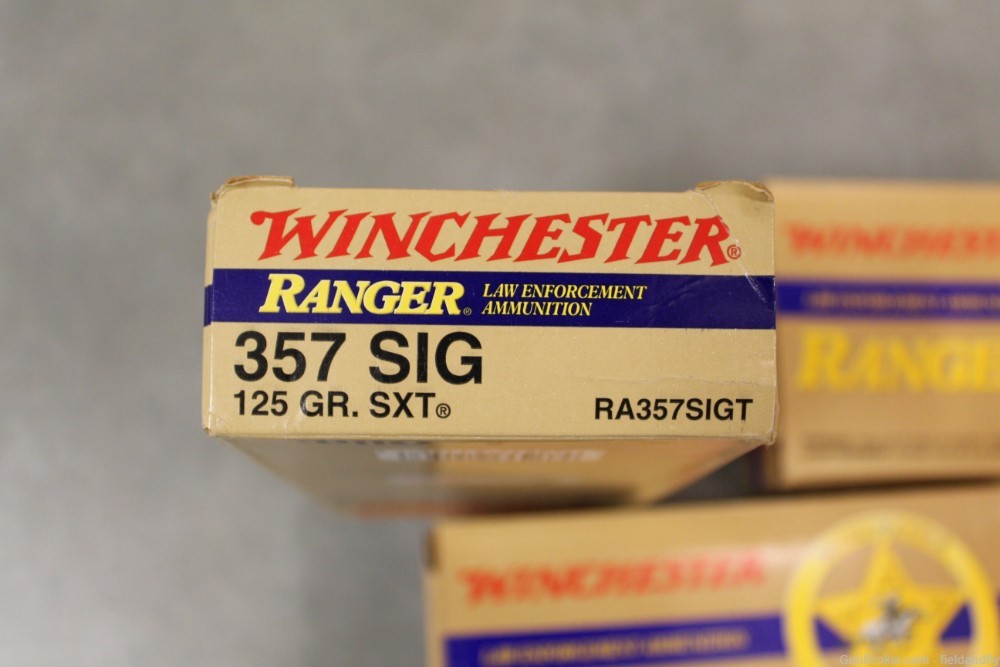 Winchester Ranger 357 Sig 125 grain SXT HP ammo, 144 rounds -img-1