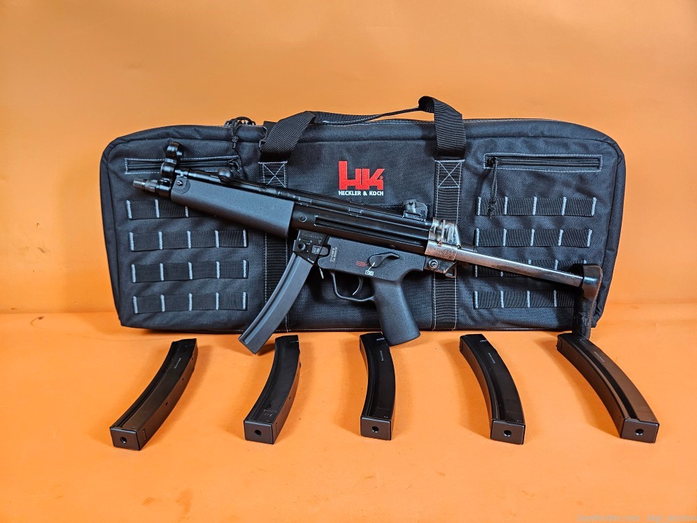 Heckler And Koch H&K SP5 9MM SBR 9" With Collapsible Stock, 6 Mags, HK Bag-img-0