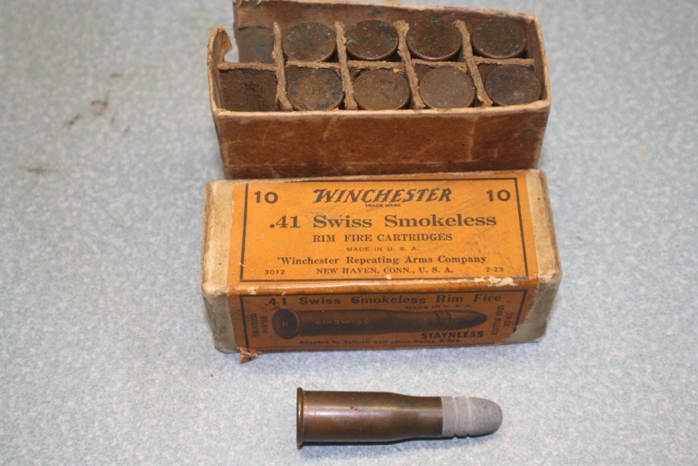 Winchester .41 swiss  rimfire with box-img-0
