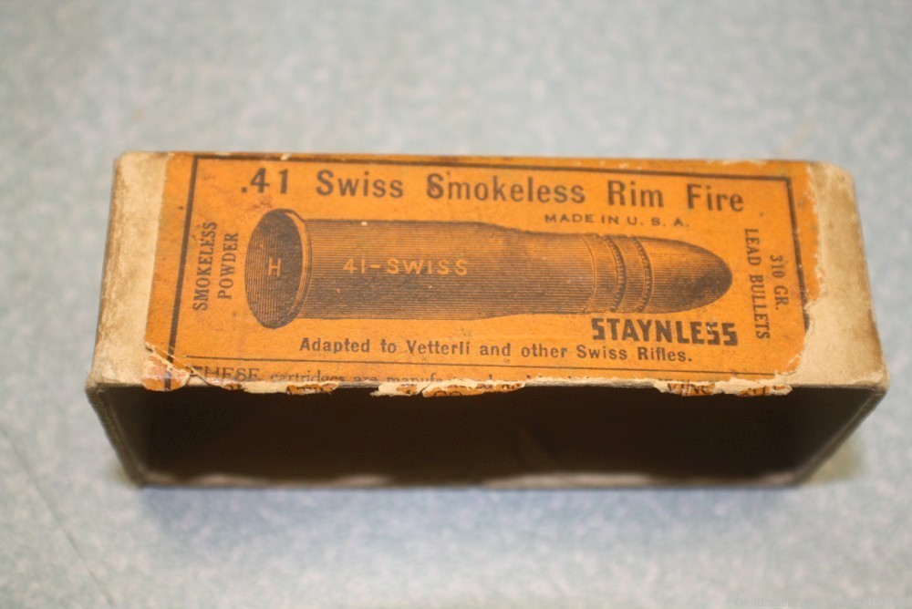 Winchester .41 swiss  rimfire with box-img-3