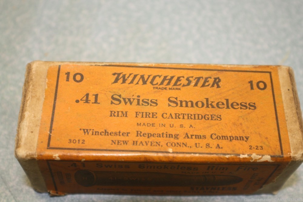 Winchester .41 swiss  rimfire with box-img-4
