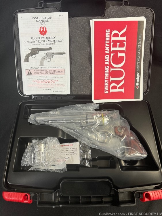 *NEW* RARE RUGER NEW VAQUERO STAINLESS 45COLT/45AUTO 5141-img-14