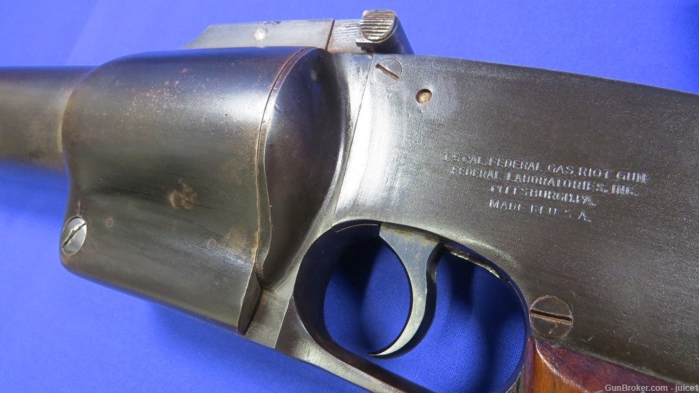 Federal Labratories Inc 37mm / 1.5CAL Riot Gun/Tear Gas Launcher - 1930's -img-6
