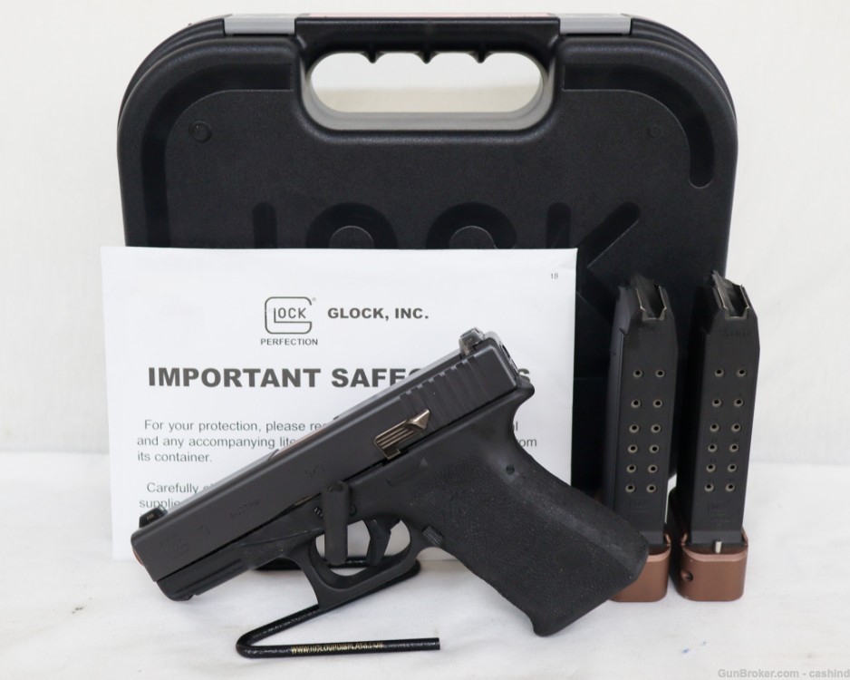 Glock Model 19 Gen 3 9mm 4.01” S.Auto Pistol – Black Polymer – Titan Match -img-0