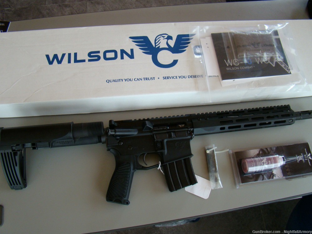 Wilson Combat Protector 5.56 AR Pistol AR15 w Brace 11.3" TRPP556BL WC-15 Q-img-0