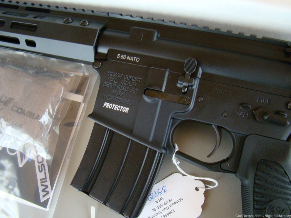 Wilson Combat Protector 5.56 AR Pistol AR15 w Brace 11.3" TRPP556BL WC-15 Q-img-4