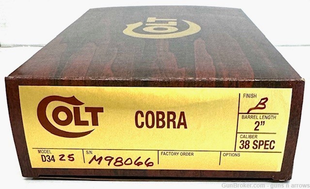 Colt 1976 Cobra 2" 38spl Blued 5 Shot Revolver -img-15