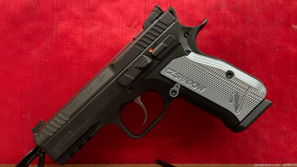 CZ Shadow 2 Compact 9mm Luger 9x19 OR Optic Ready DA / SA Semi-Auto Pistol-img-1