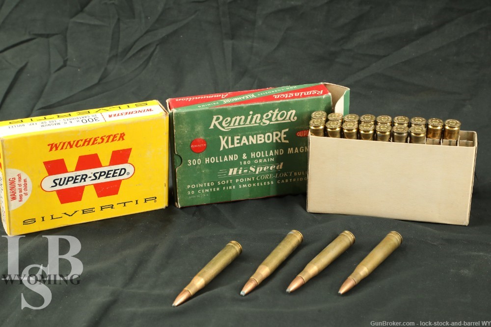 40x Remington/Winchester 300 H&H Magnum 180 Gr. Ammo -img-0