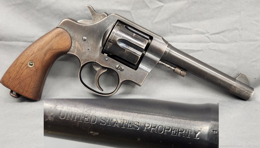 Colt M1917 revolver 45 Colt 1919 US Property marked-img-0