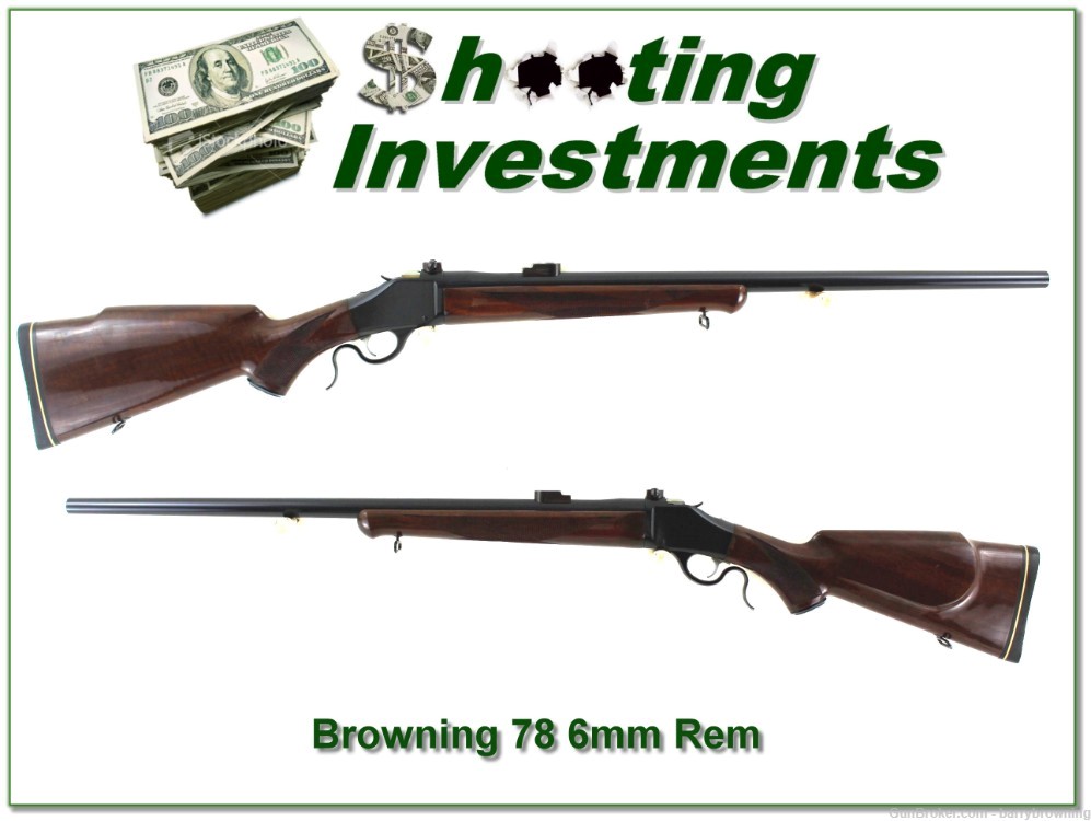 Browning Model 78 6mm Rem 26in heavy barrel Exc Cond!-img-0