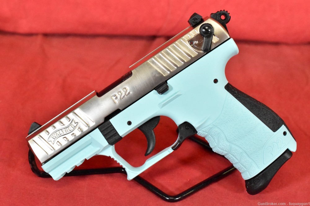 Walther P22 Q Angel Blue 22 LR 22LR 3.42" 10rd 5120760 Walther P22Q P22 -img-3