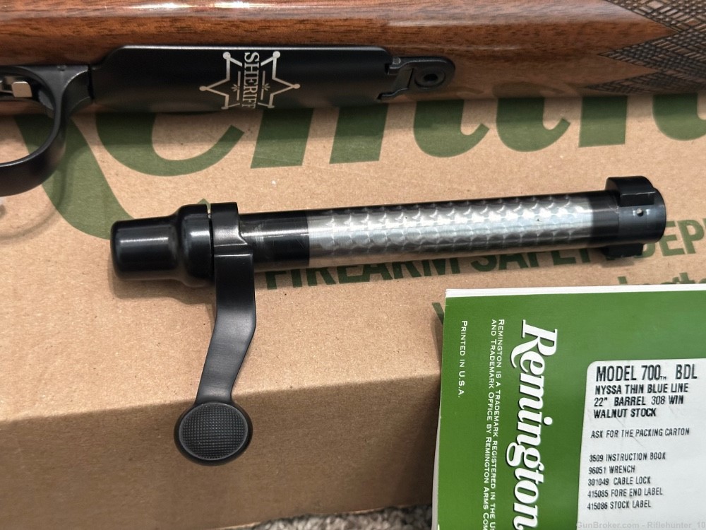 Remington 700 BDL thin blue line limited 308 Win NYSSA 40 of 1000 limited-img-17