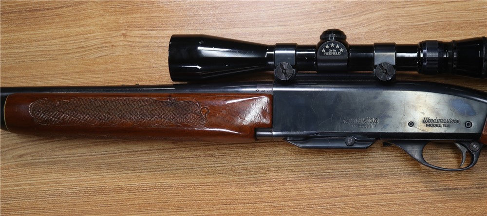 Remington Woodsmaster Model 742 30-06 SPRG 22" Barrel Redfield 3x-9x Scope-img-4