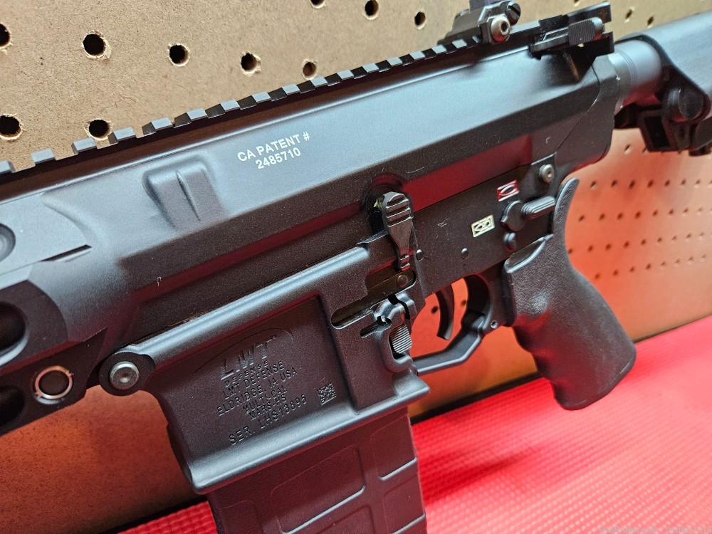 LMT MARS-H Quad 16in + 3 mags, muzzle brake, and irons.-img-6