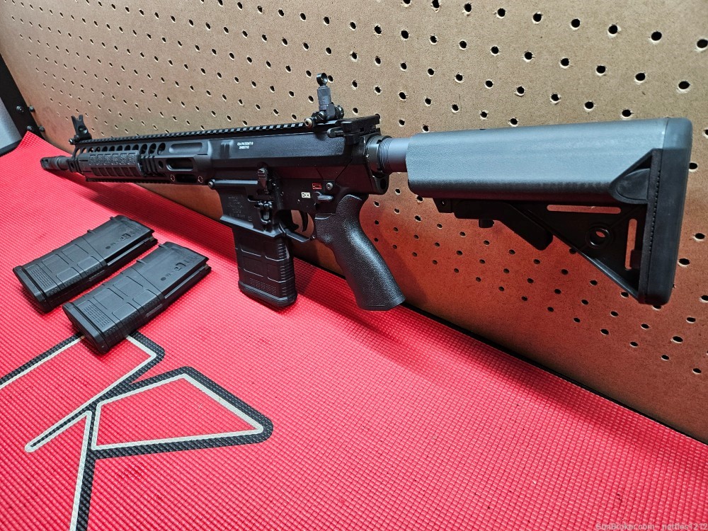 LMT MARS-H Quad 16in + 3 mags, muzzle brake, and irons.-img-8