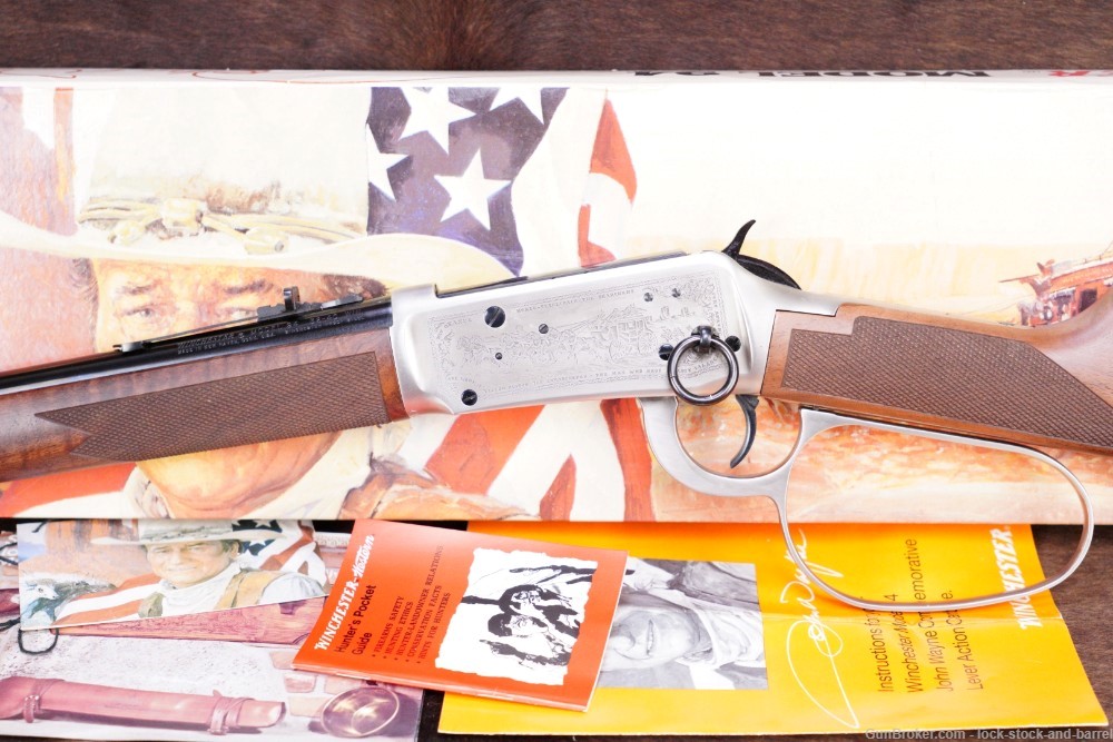 Winchester Model 94 John Wayne Commemorative Lever Rifle & Box .32-40 Win-img-9