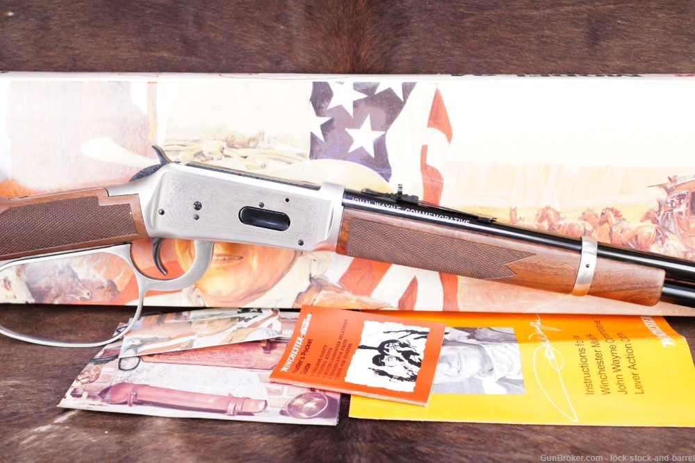 Winchester Model 94 John Wayne Commemorative Lever Rifle & Box .32-40 Win-img-4