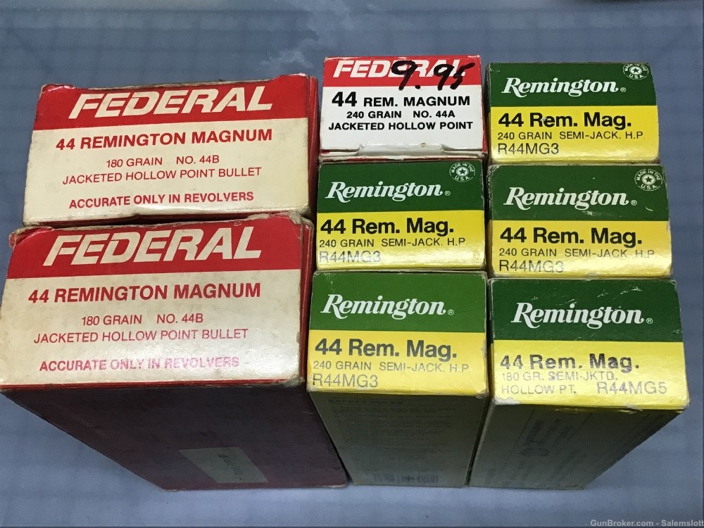 200 RP FED 44 Rem Mag Brass Remington Magnum Deprimed Pin Polished-img-8