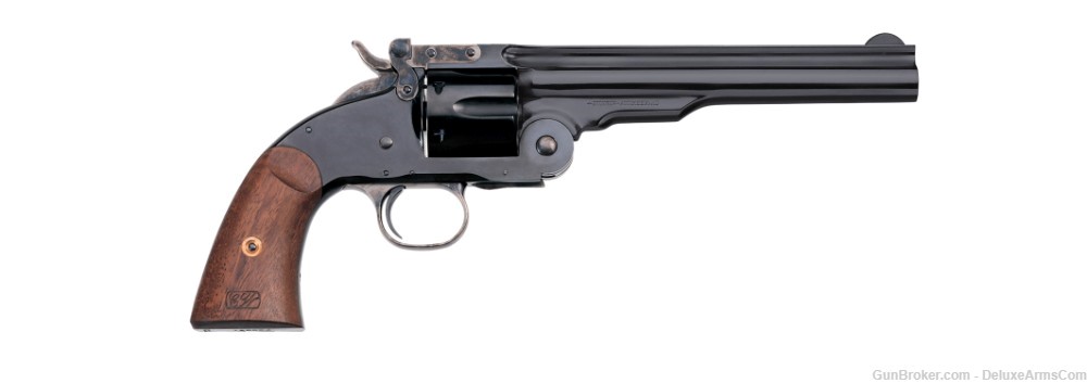 NEW Uberti Schofield 1875 No. 3 2nd Model Top Break 45 Colt 7" Blued 348500-img-0
