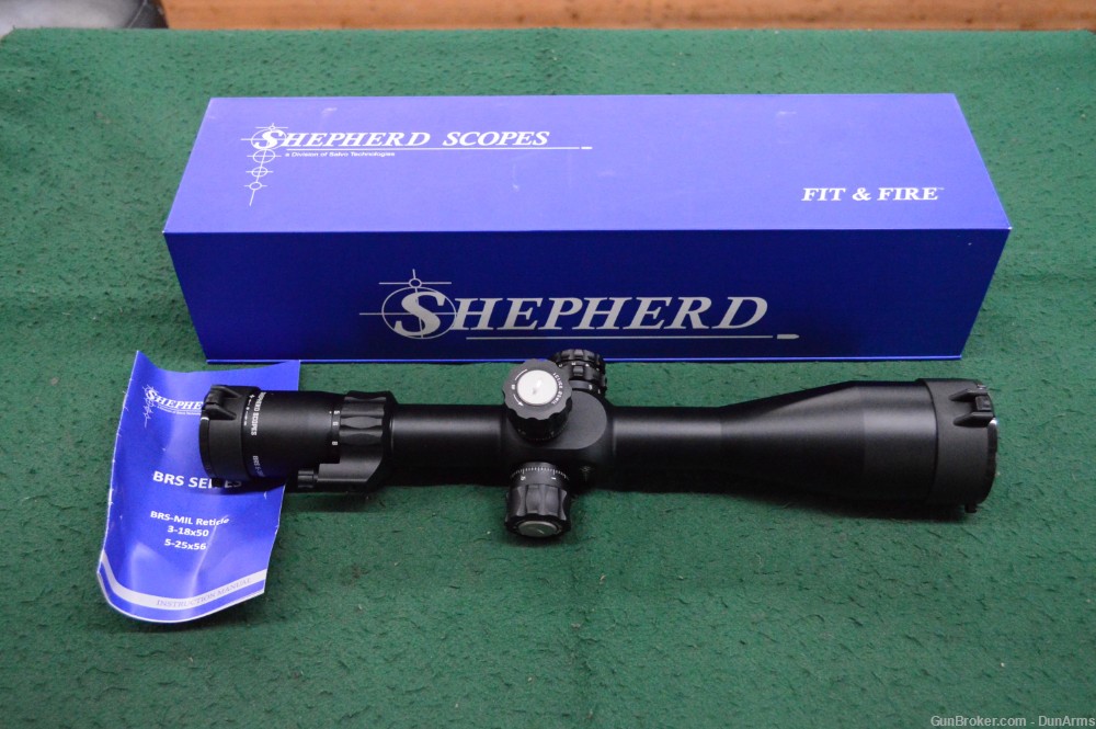 Shepherd Scope BRS 5-25x56mm Mil Illuminated Reticle FFP BRS-Mil -img-0