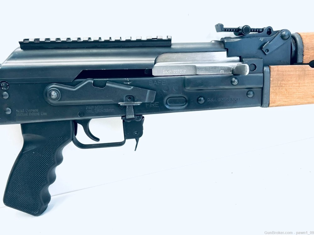 Zastava C.A.I. PAP M70 7.62X39 Semi- Auto AK Rifle 17" Barrel Wood/Blued-img-6