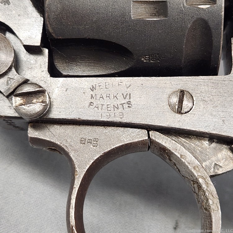 Webley Mark VI revolver .45 ACP 1919 N prefix post war Irish Armed Services-img-24