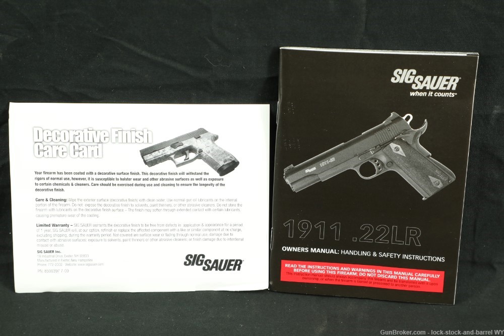 SIG Sauer 1911-22-B .22 LR 5” 1911 Semi-Auto Rimfire pistol MFD 2014-img-33