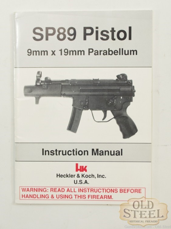 German HK SP89 Pre-Ban 9mm MP5K Comes W/ Claw Mount, 5 Mags, Speed Loader-img-8