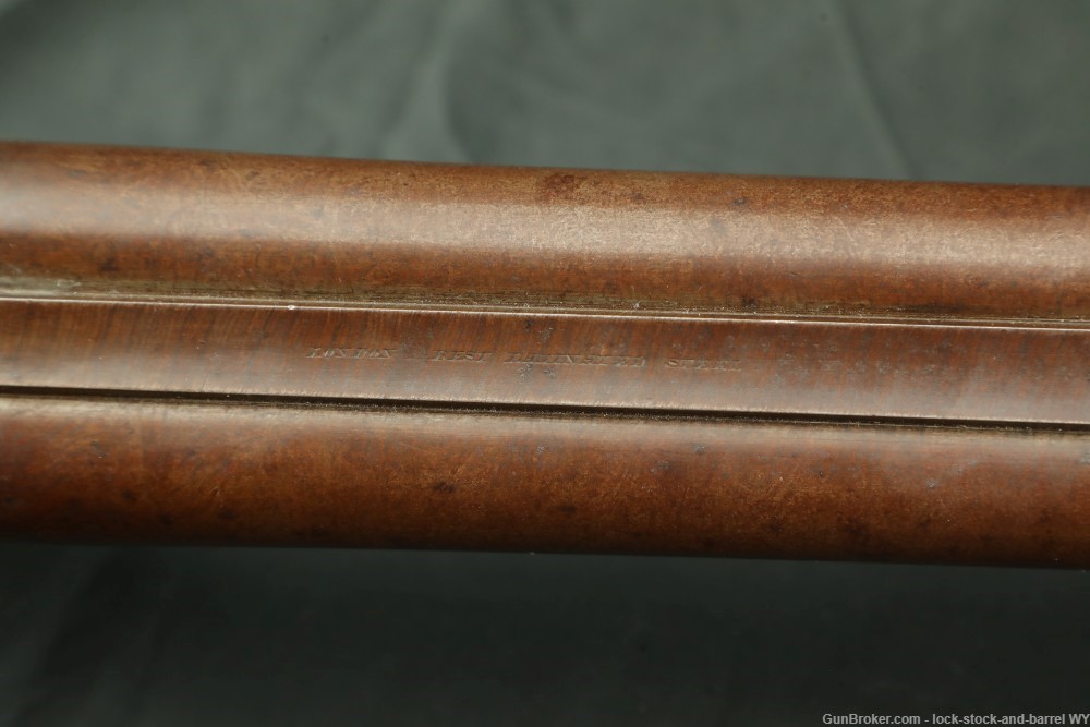 Joseph Manton Back-Action 10 GA Percussion SXS Shotgun, 1830s Antique-img-27
