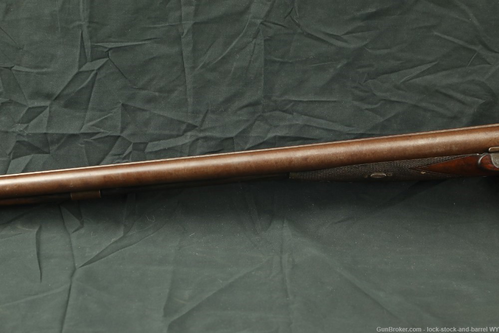 Joseph Manton Back-Action 10 GA Percussion SXS Shotgun, 1830s Antique-img-10