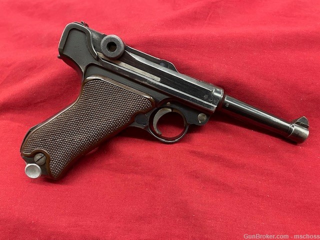 WWII Krieghoff Suhl Contract 1936 P08 German Luger 9mm P.08-img-3