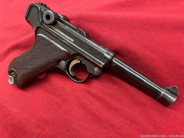 WWII Krieghoff Suhl Contract 1936 P08 German Luger 9mm P.08-img-1