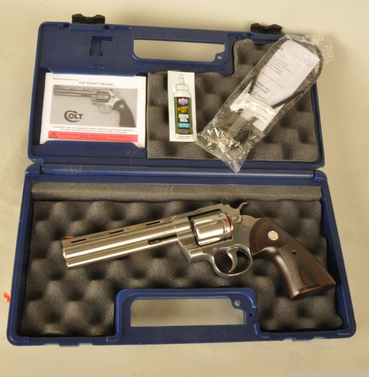 COLT MODEL PYTHON .357 Magnum Stainless 6" NIB-img-2