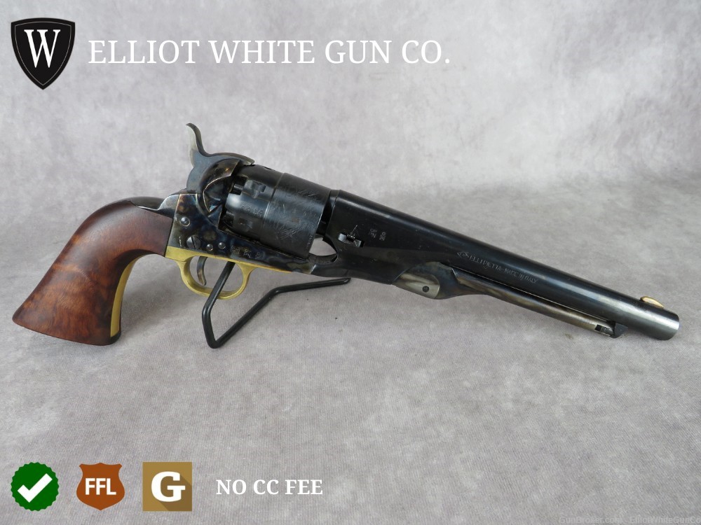 Pietta 1860 Black Powder Revolver in 44Cal! Great Condition! Penny Bid! NR!-img-0
