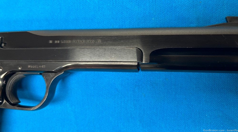 1969 Smith & Wesson Model 41 blue 22LR ORIGINAL BOX AND FINISH!-img-20