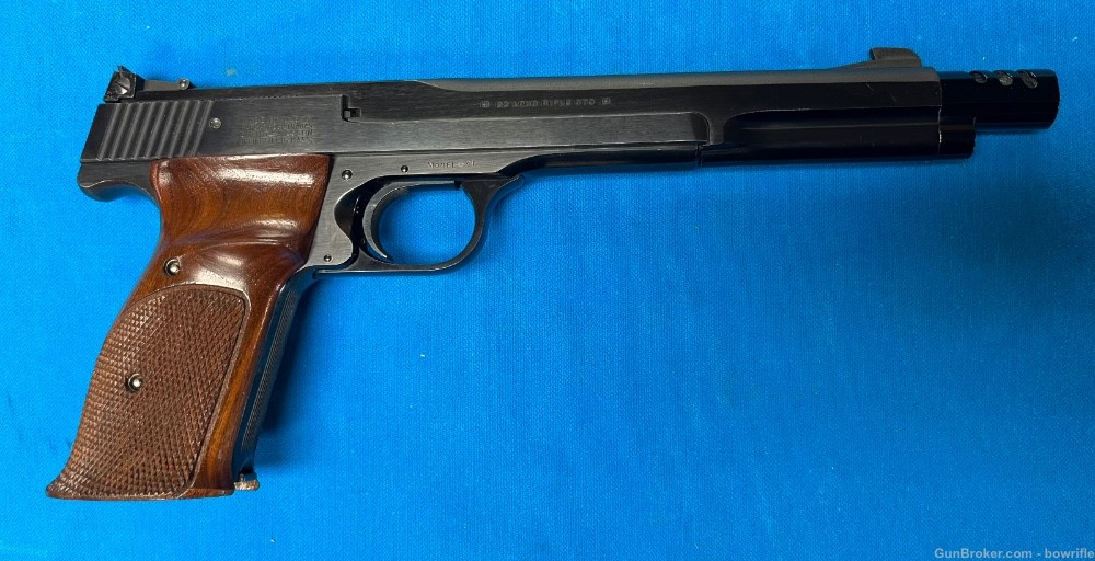 1969 Smith & Wesson Model 41 blue 22LR ORIGINAL BOX AND FINISH!-img-21