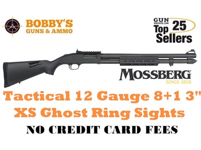 Mossberg 50768 590A1 Tactical 12 Gauge 8+1 3" 20" XS Ghost Ring Sights