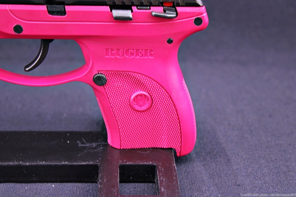 RUGER LC9 9MM 3.12 BBL MANUAL SAFETY RASPBERRY PINK FACTORY BOX -img-4