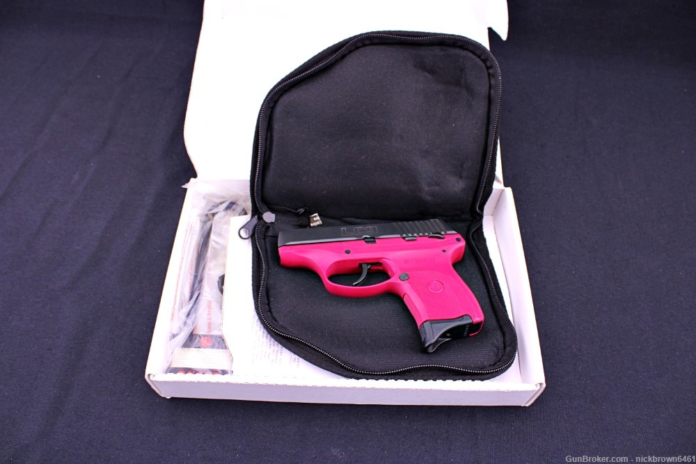 RUGER LC9 9MM 3.12 BBL MANUAL SAFETY RASPBERRY PINK FACTORY BOX -img-1
