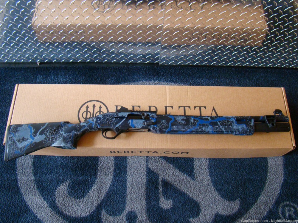 Beretta A300 Ultima Patrol 12ga Shotgun 19" Blue Camo LE 7+1 A-300 12 gauge-img-0