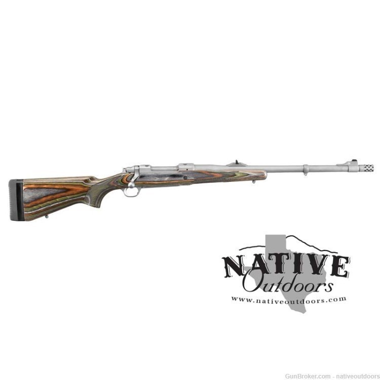 Ruger Hawkeye Guide .338 WIN MAG 20" Stainless Barrel - Green Mountain Stk-img-0